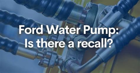 Ford Water Pump Class Action Lawsuit Transferred。